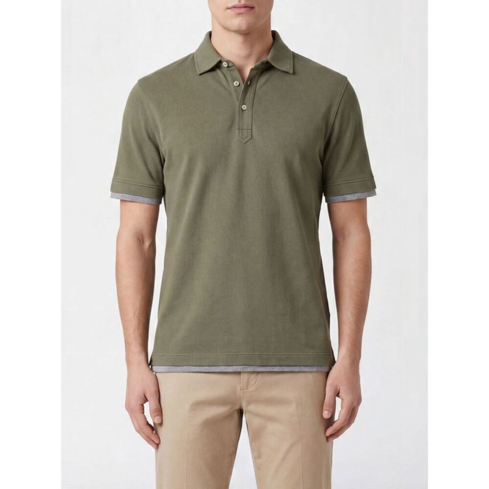 Brunello Cucinelli Polo Shirt Men Green